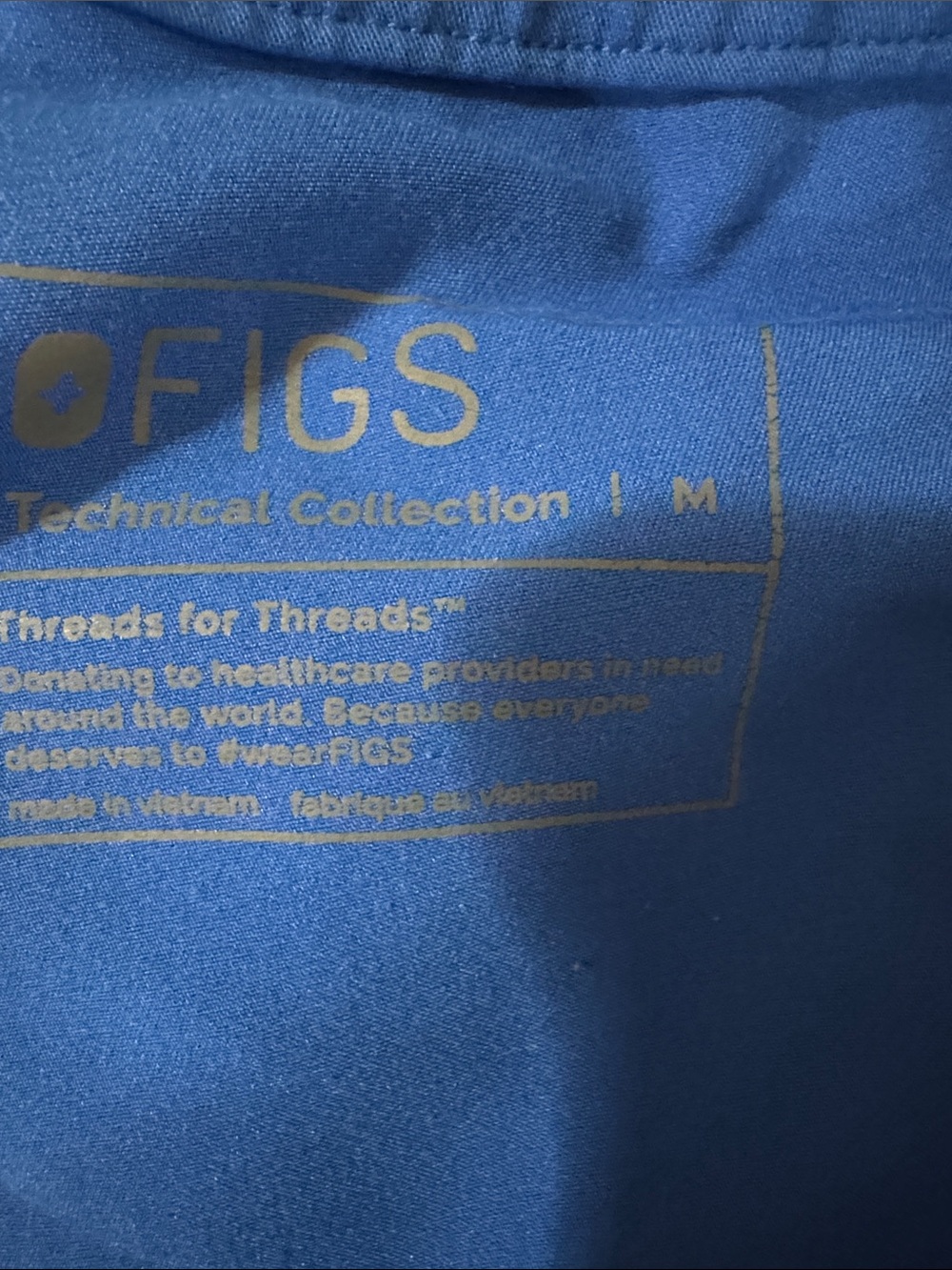 Figs  Blue Drawstring Utility Pants - Picture 2 of 2